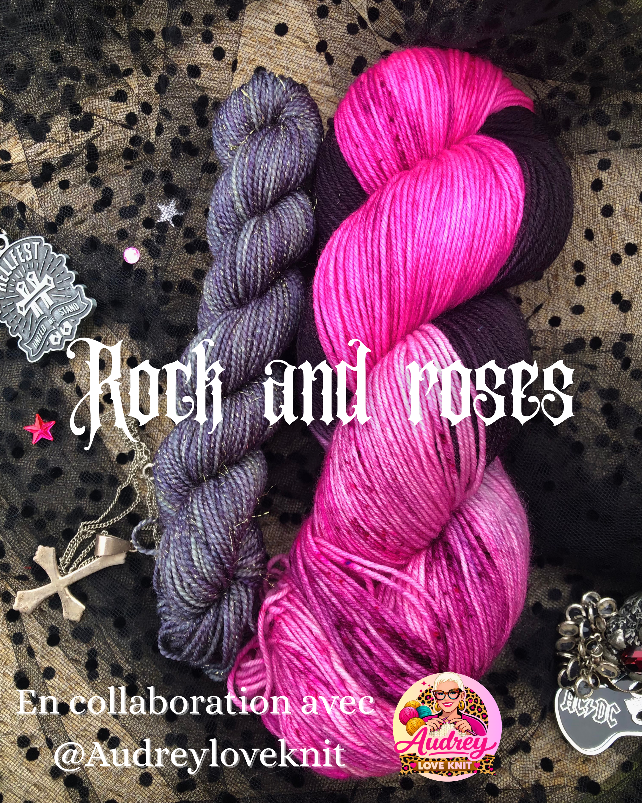 Kit chaussettes "Rock and Roses"